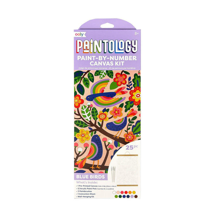 Paintology Paint-By-Number Canvas Kit - Blue Birds