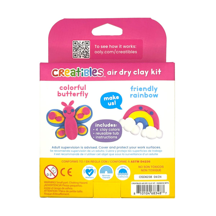 Creatibles Mini Air Dry Clay Kit - Rainbow BFFs