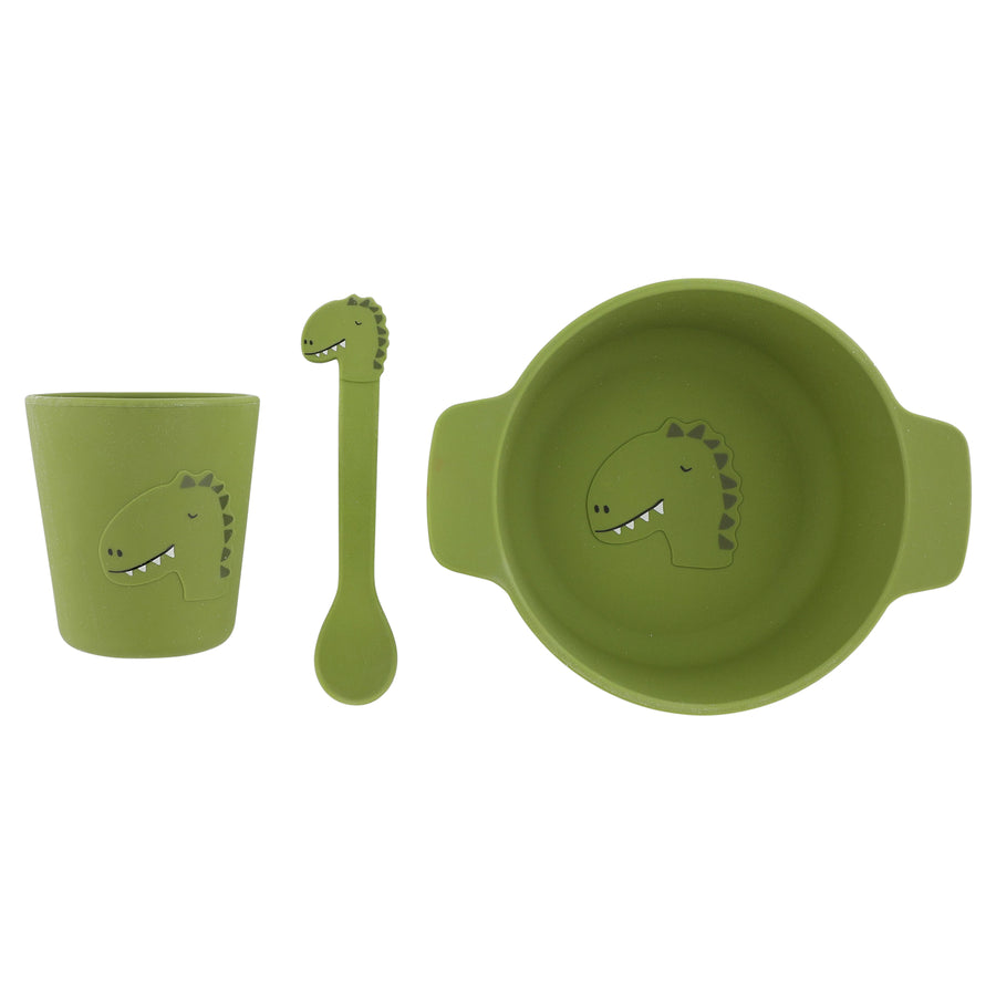 Silicone First Meal Set - Mr. Dino