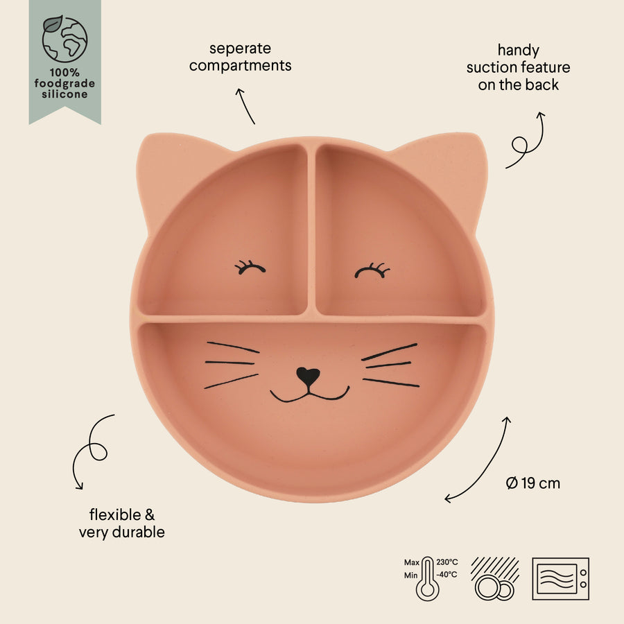 Silicone Divided Suction Plate - Mr. Cat