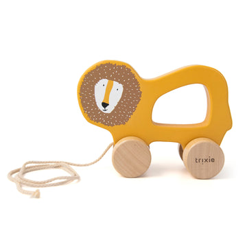 Wooden Pull-along Toy - Mr. Lion