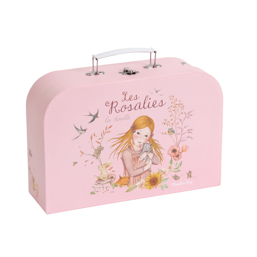 Les Rosalies Tin Tea Set Suitcase