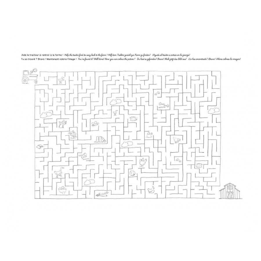 Aujourd'hui C'est Mercredi Colouring Mats - Set of 40